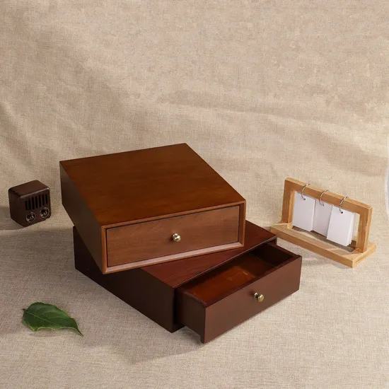 Factory Custom Wooden Box Packing Luxury Treasure Box Pull out Drawer Storage Gift Boxes