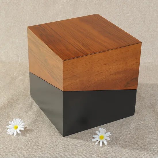Factory Wholesale Handmade Durable Modern Solid Wood Pet Urn-Eco-Friendly Animal Ashes