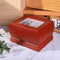Modern American Style Wood Urn Box Colorful Contemporary Design for Human Ashes Pet Cremation for Funerals Memorial Services