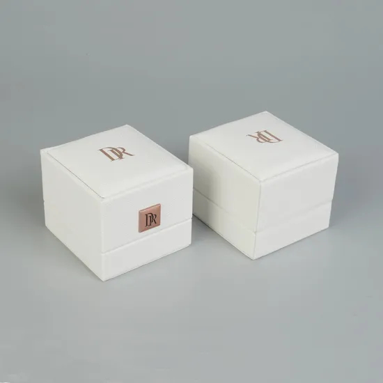 Luxurious PU Leather Engagement Ring Box for Storage