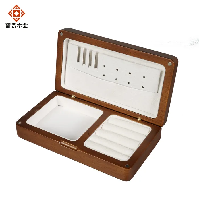 High-End Exquisite Solid Wood Wholesale Jewelry Box Storage Box Vintage Desktop Jewelry Ring Necklace Earrings Hand Jewelry Box