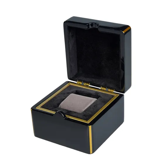 Wholesale High-End Luxury Wooden Single Watch Gift Box MDF Packaging Case with Custom Logo