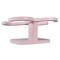 Pet Food Bowl Cat Shape Wooden Stand Bamboo Stand with Ceramic Bowl for Small Animal Puppy and Cat