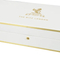 Elegant White Wooden Tea Gift Chest with 10 Compartments