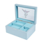 Wholesale Wooden Christmas Hand Crank Musical Box Jewelry Box with Custom Logo for Accessories